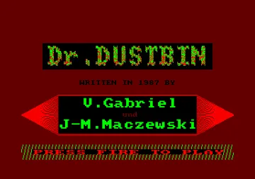 Dr. Dustbin (G) (1988) [PC Schneider International] screen shot title